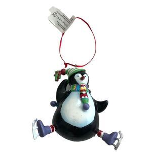 PENGUIN ICE SKATING ORNAMENT